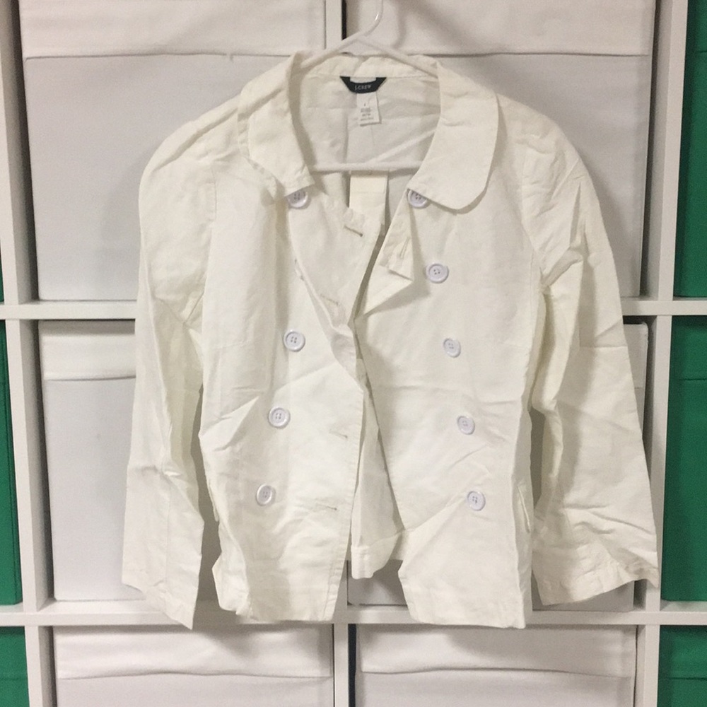 NWT J. Crew white/ivory jacket, size 2.